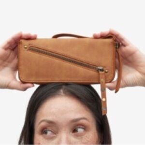 Free People Tan Leather Wallet